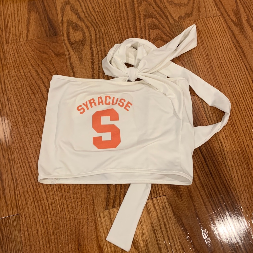 syracuse lace up bandeu
